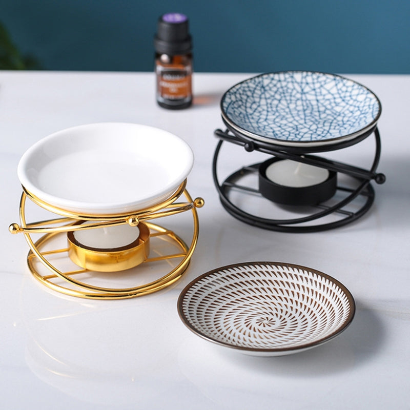 Tealight Candle Holder with Ceramic Oil Burner