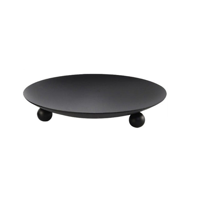 Iron Candle Holders Plate Shape