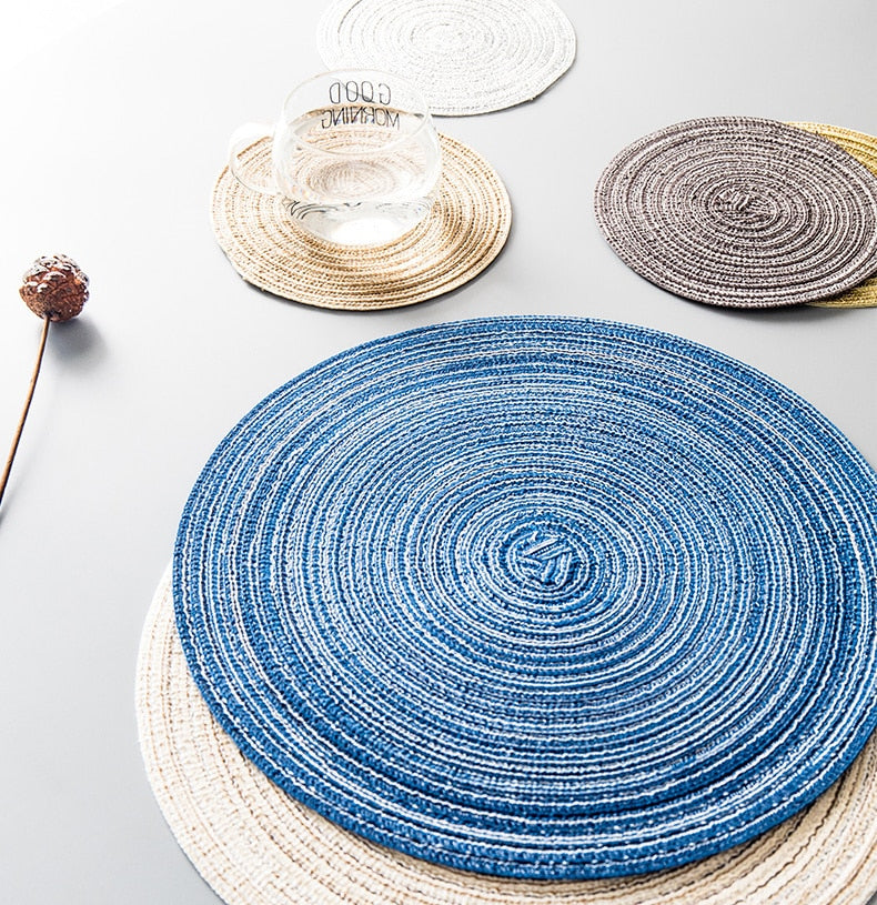 Linen Non Slip Table Mats Home Decoration