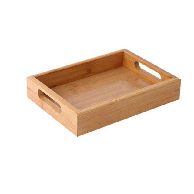 Bamboo Wooden Rectangular Tea Tray
