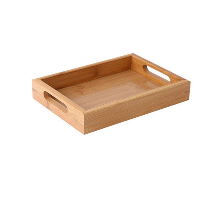 Bamboo Wooden Rectangular Tea Tray