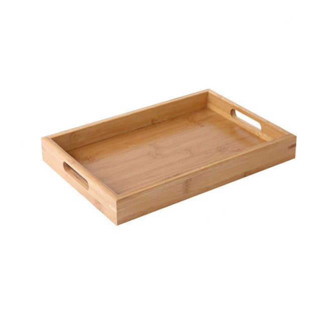 Bamboo Wooden Rectangular Tea Tray