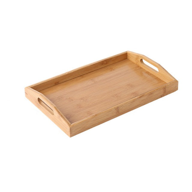 Bamboo Wooden Rectangular Tea Tray