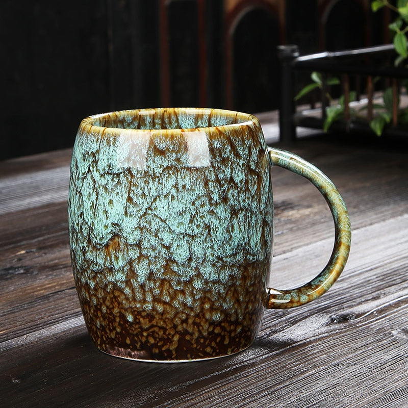 Creative Color Glazed Coffee Mugs
