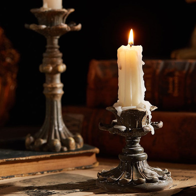 Antique Exquisite Carving Candle Holders