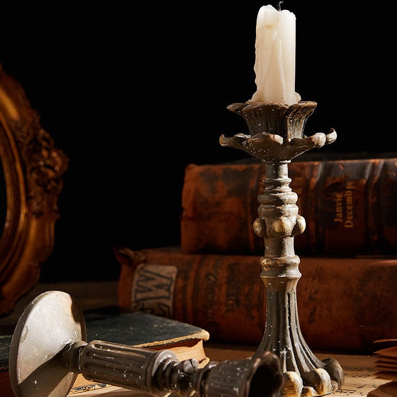 Antique Exquisite Carving Candle Holders