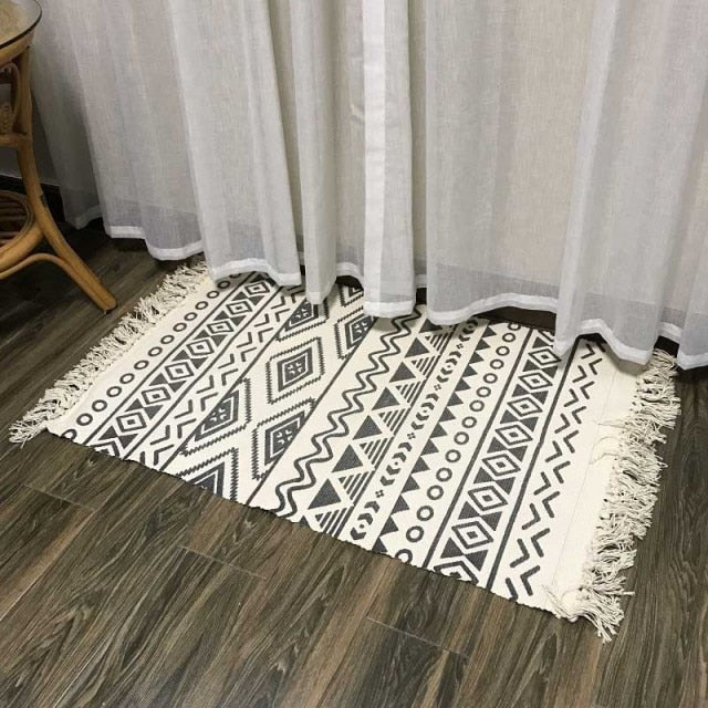 Soft Tassel Home Carpets Modern Style