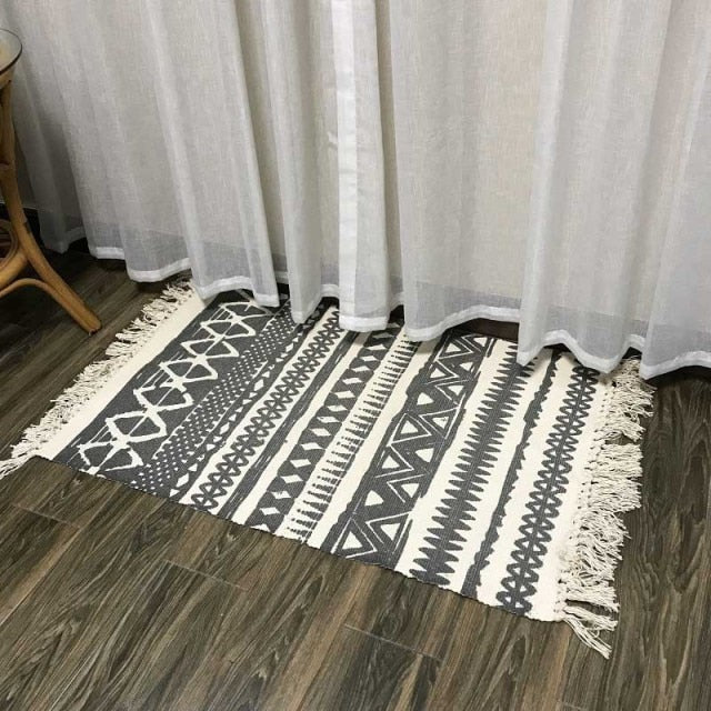 Soft Tassel Home Carpets Modern Style