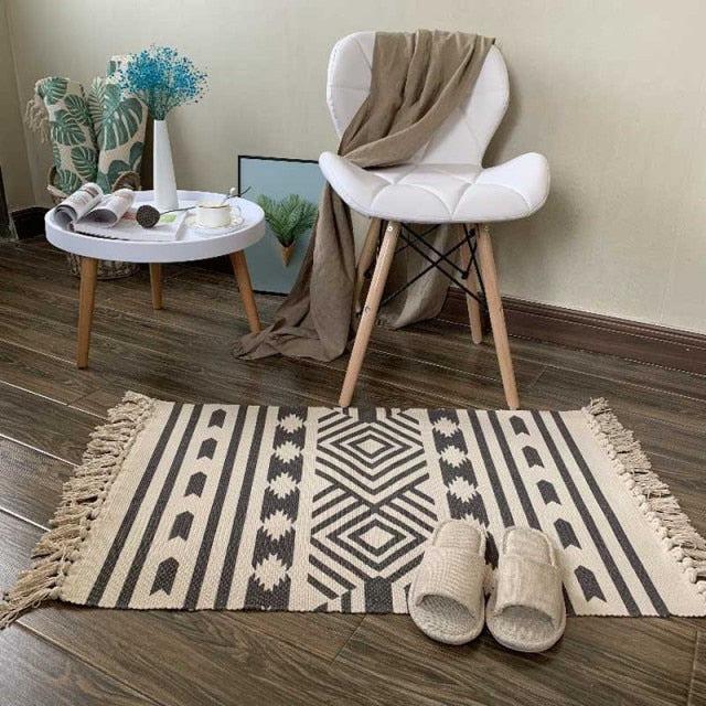 Soft Tassel Home Carpets Modern Style
