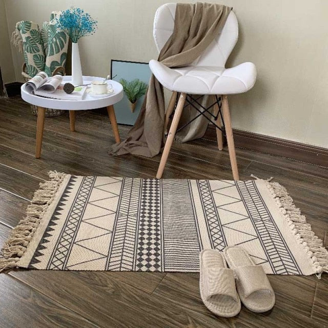 Soft Tassel Home Carpets Modern Style