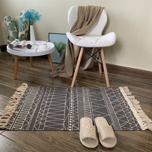 Soft Tassel Home Carpets Modern Style