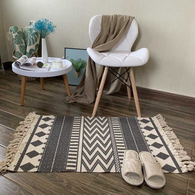 Soft Tassel Home Carpets Modern Style