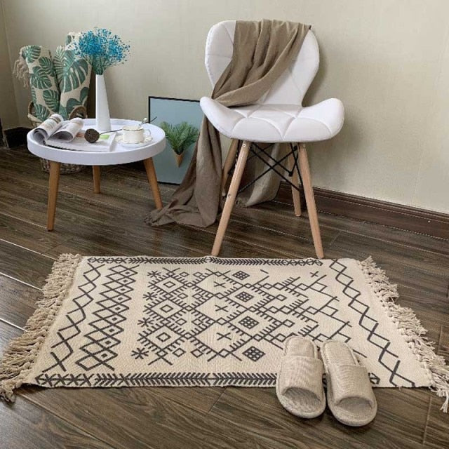Soft Tassel Home Carpets Modern Style