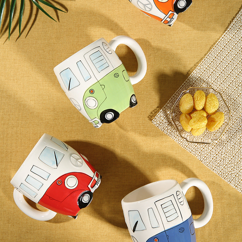 Cute Cartoon Handcrafted Ceramic Cup