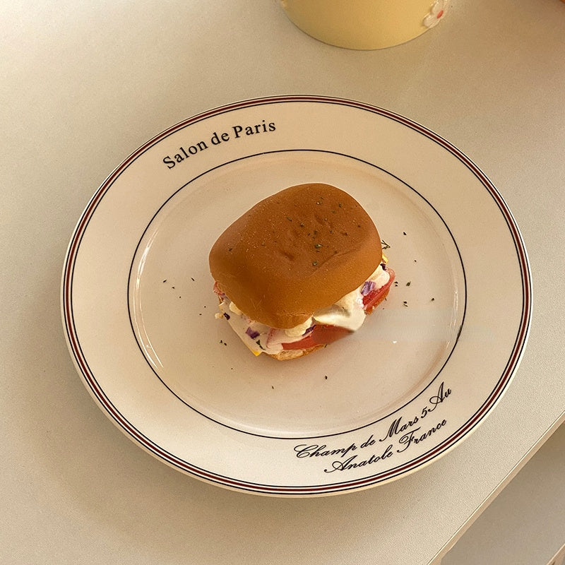 Ceramic Breakfast Oval and Round Plates