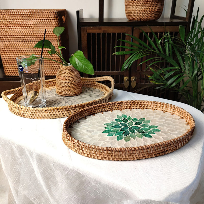Rattan Handmade Fruit Storage Trays