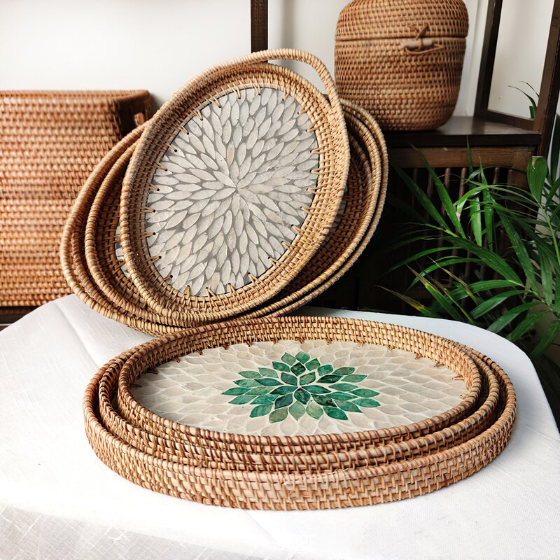 Rattan Handmade Fruit Storage Trays