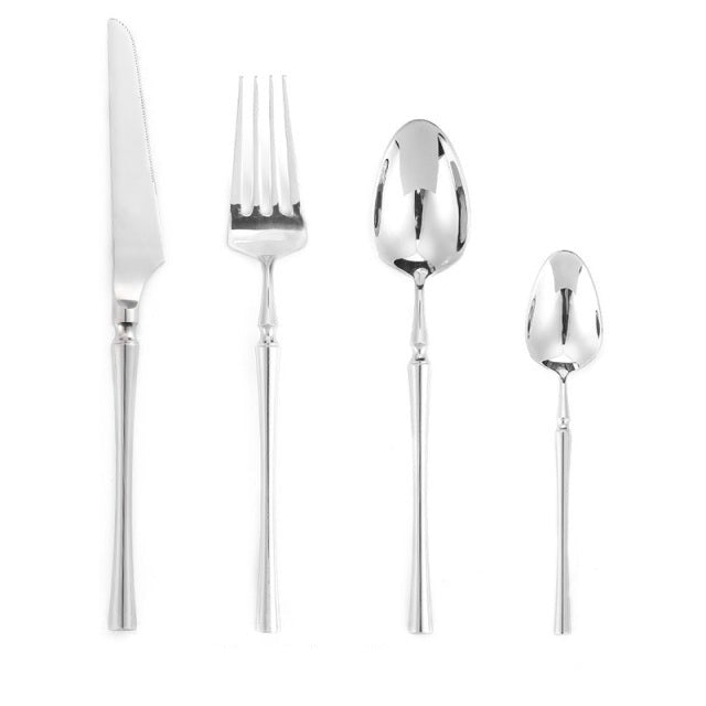 Bright Silver Stainless Steel Luxury Cutlery