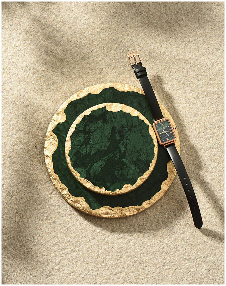 Natural Marble Golden Stroke Trays