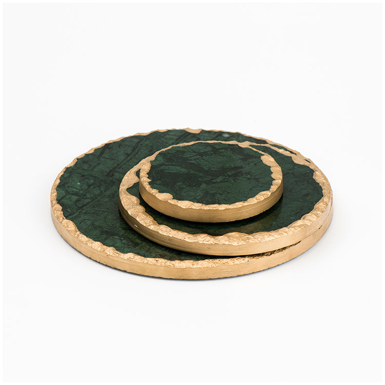 Natural Marble Golden Stroke Trays