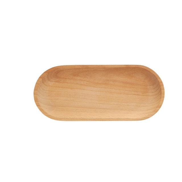 Japanese Beech Wood Plate