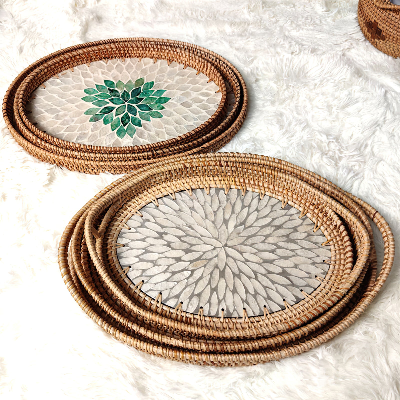 Rattan Handmade Fruit Storage Trays