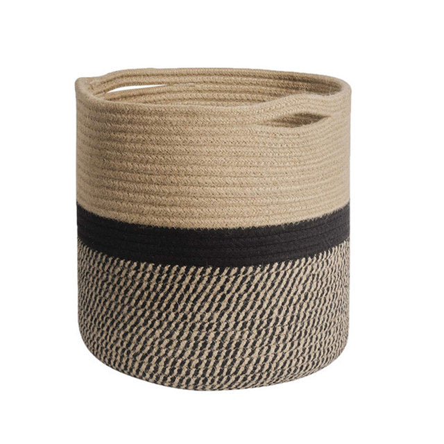 Round Crop Basket Decorative Woven