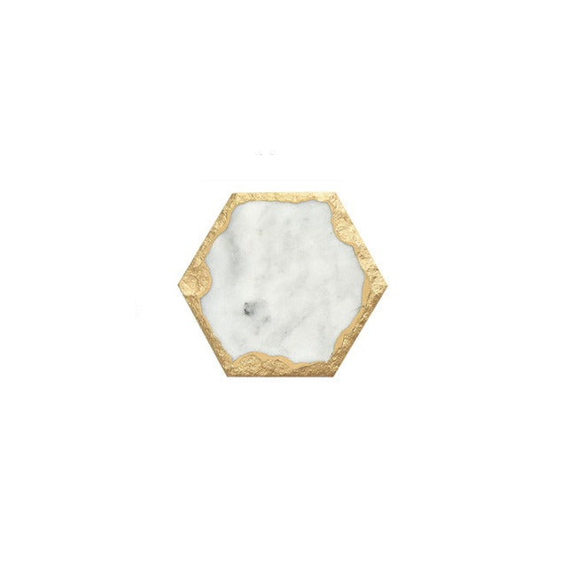 Natural Marble Golden Stroke Trays