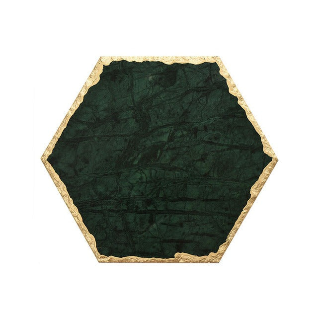 Natural Marble Golden Stroke Trays