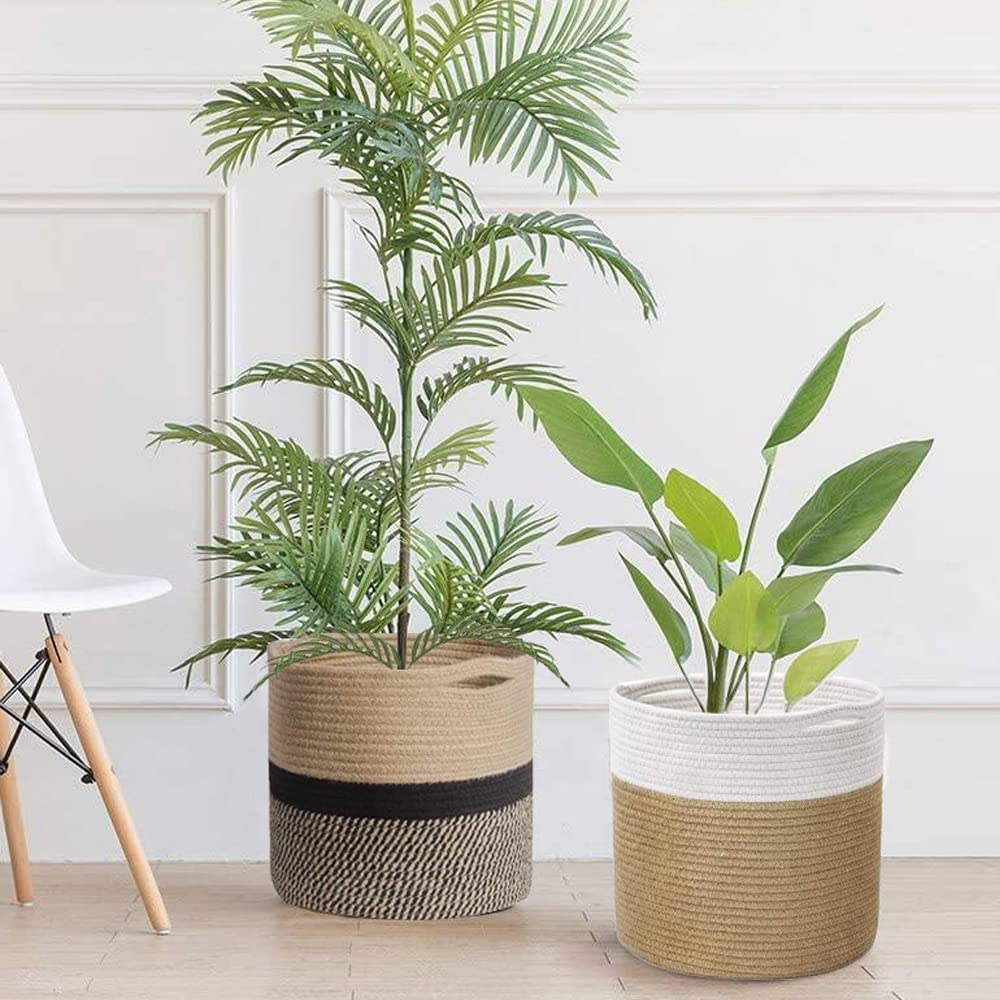 Round Crop Basket Decorative Woven