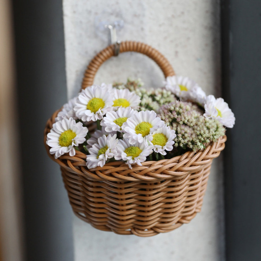 Willow Flower Basket Rattan