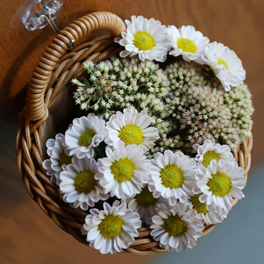 Willow Flower Basket Rattan