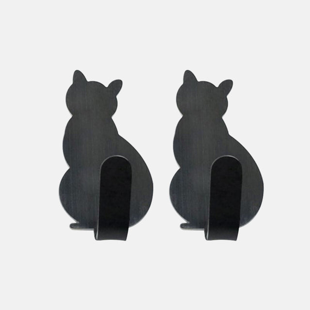 Cat Pattern Self Adhesive Hooks