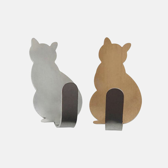 Cat Pattern Self Adhesive Hooks