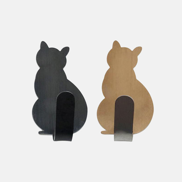 Cat Pattern Self Adhesive Hooks