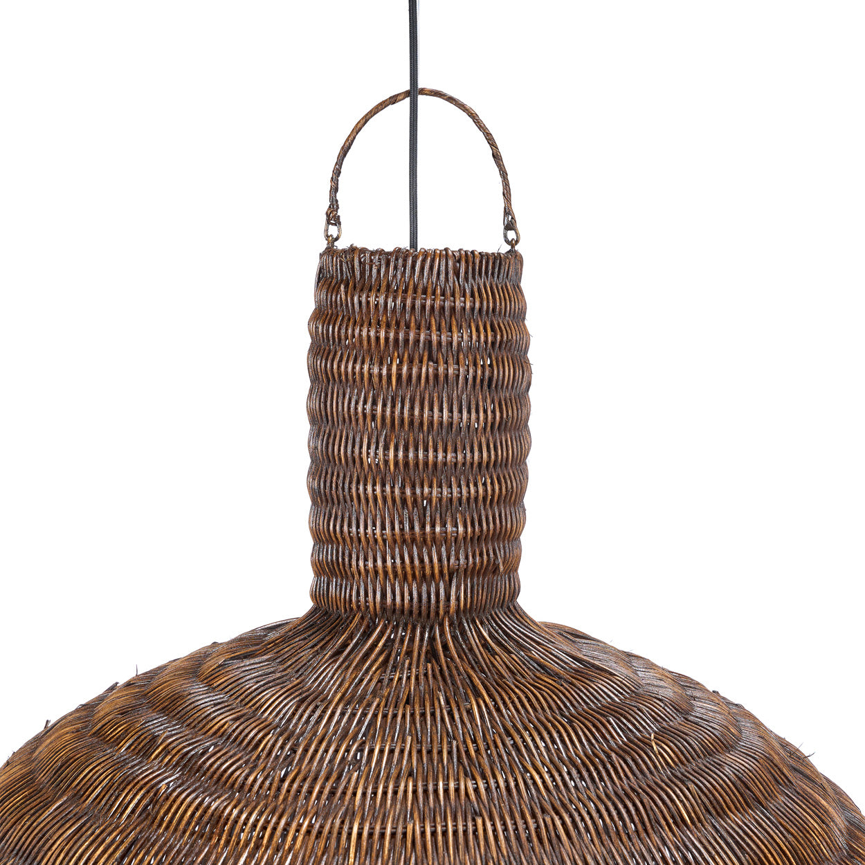 The Dome Pendant - Dark Walnut Close View
