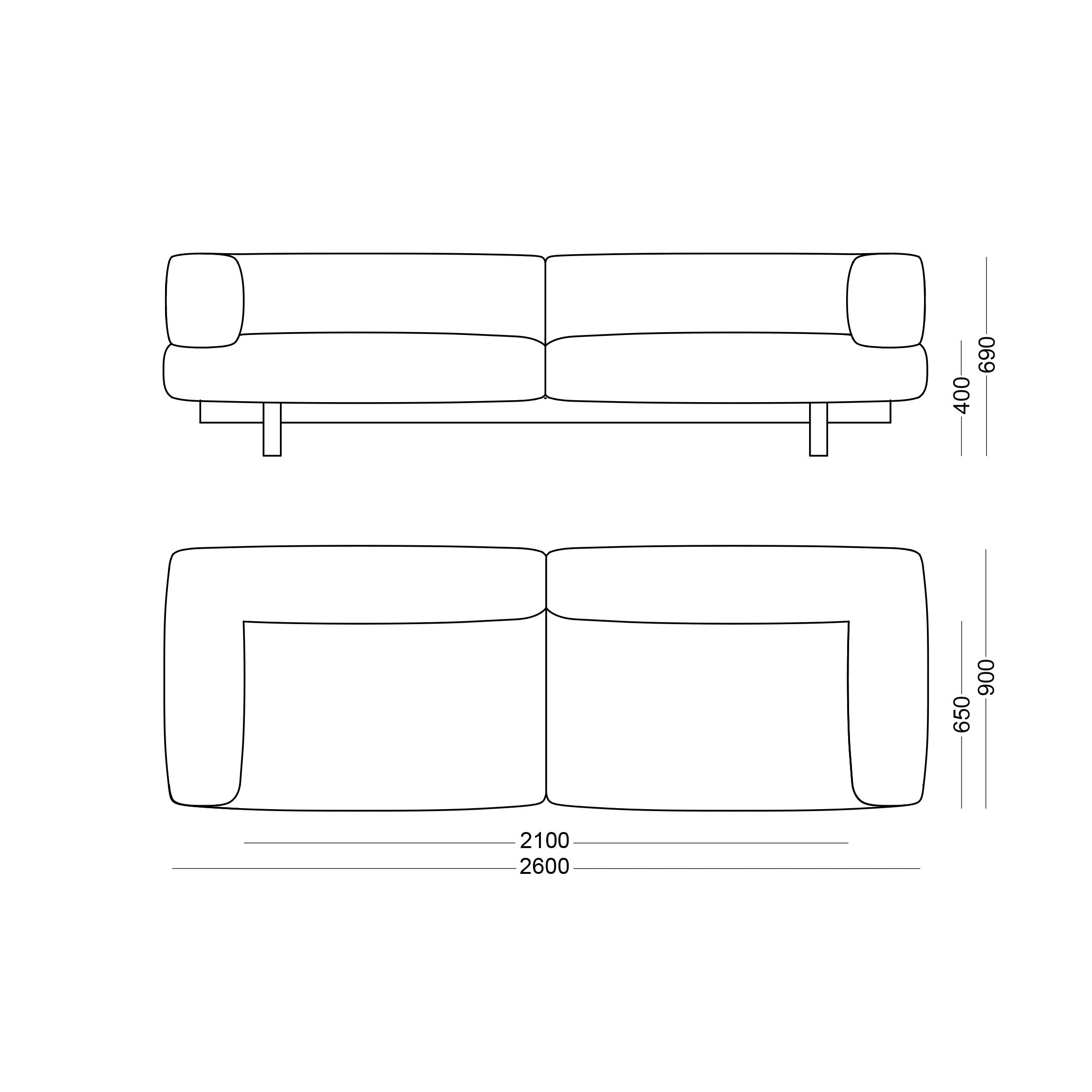 Alchemist 3 Seater Sofa Dimensions
