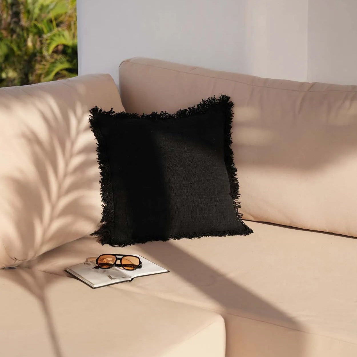 THE FULL MOON Cushion Cover - Black Interior