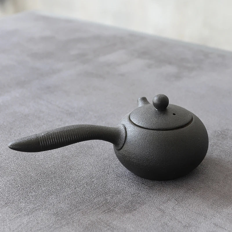 LUWU Chinese Black Ceramic Teapot
