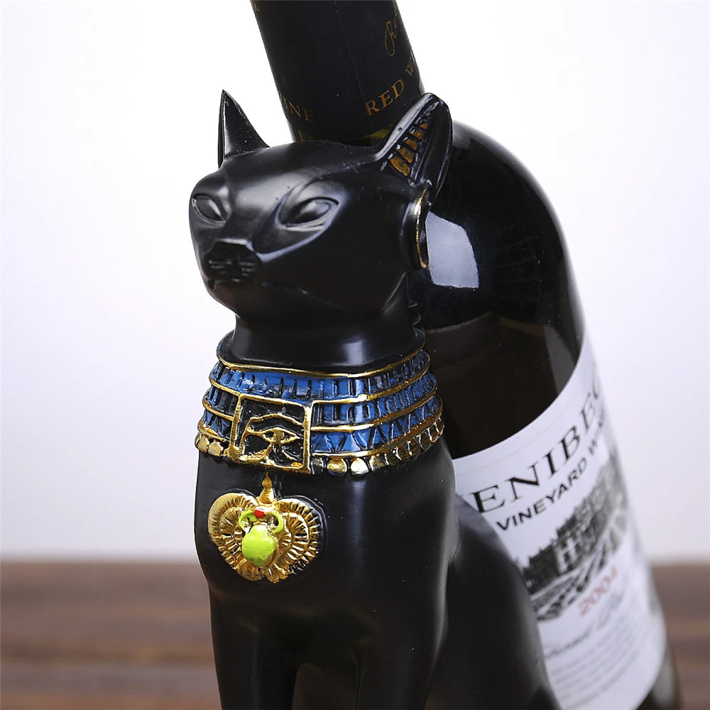 Egyptian Cat God Wine Bottle Holder