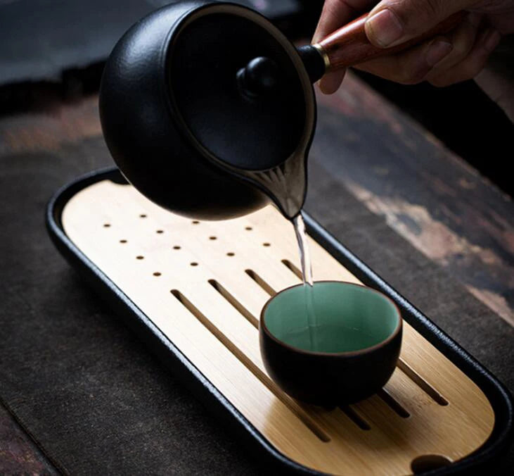 Simple Bamboo Wood Tea Tray