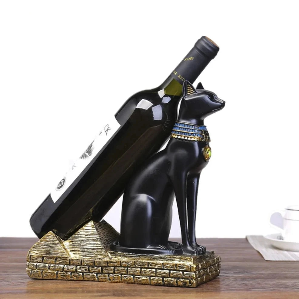Egyptian Cat God Wine Bottle Holder