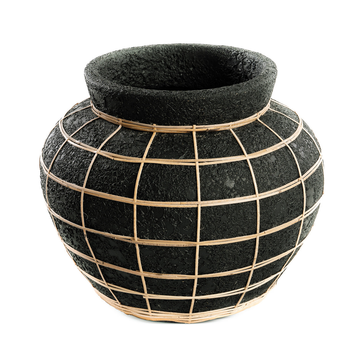 THE BELLY Vase - Black Natural L