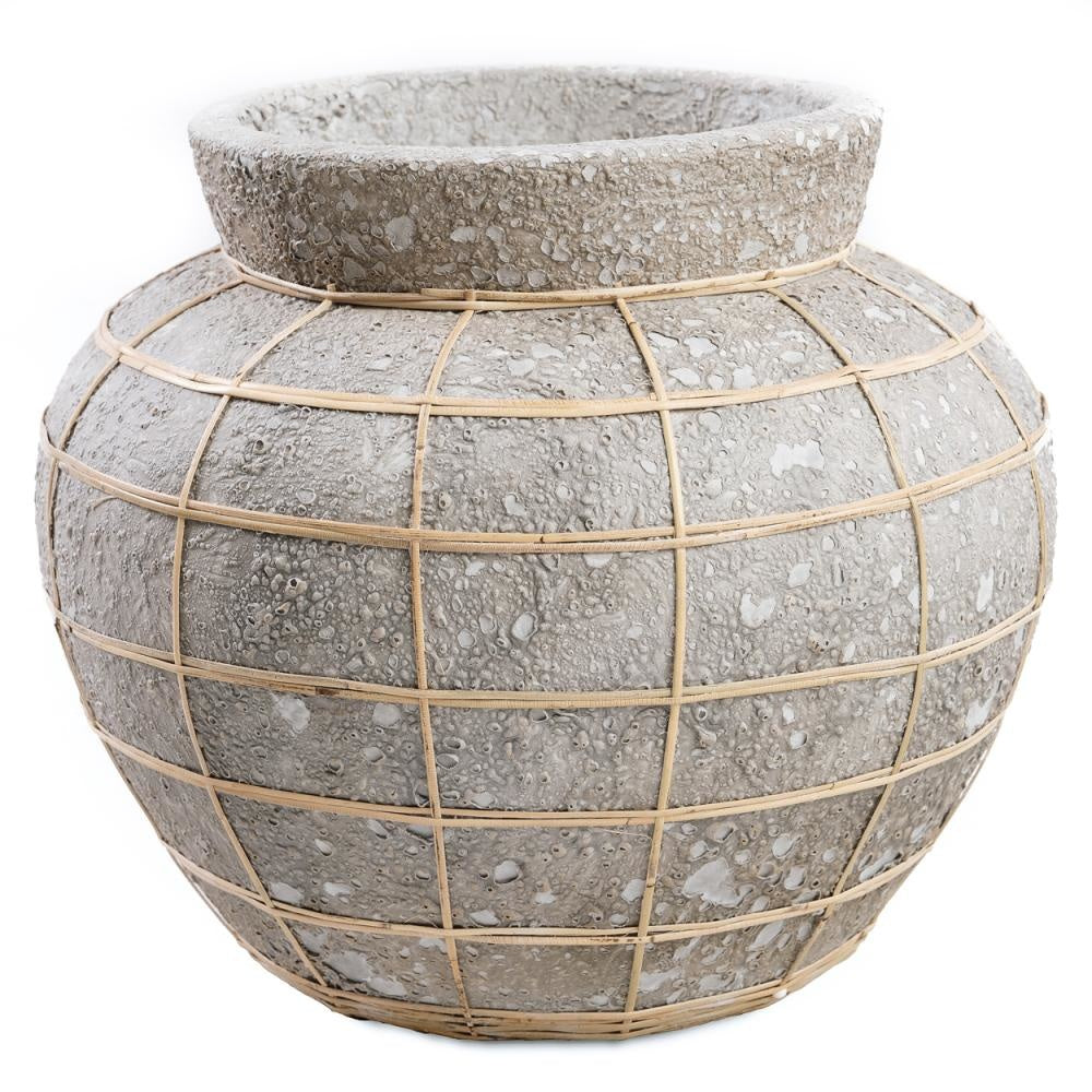 THE BELLY Vase - Concrete Natural L