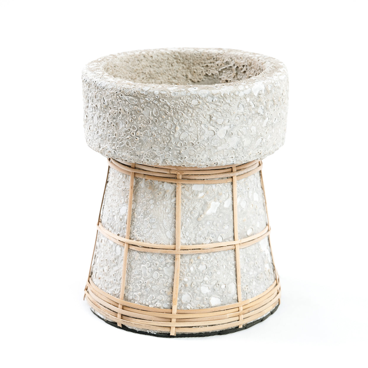THE SERENE Candle Holder - Concrete Natural Medium Size