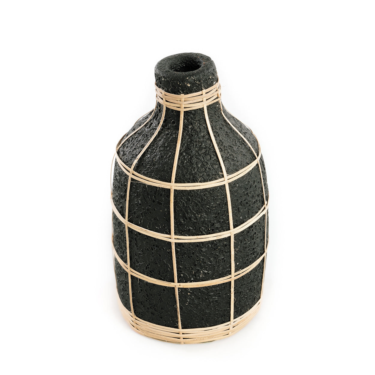 THE WHOOPY Vase - Black Natural L