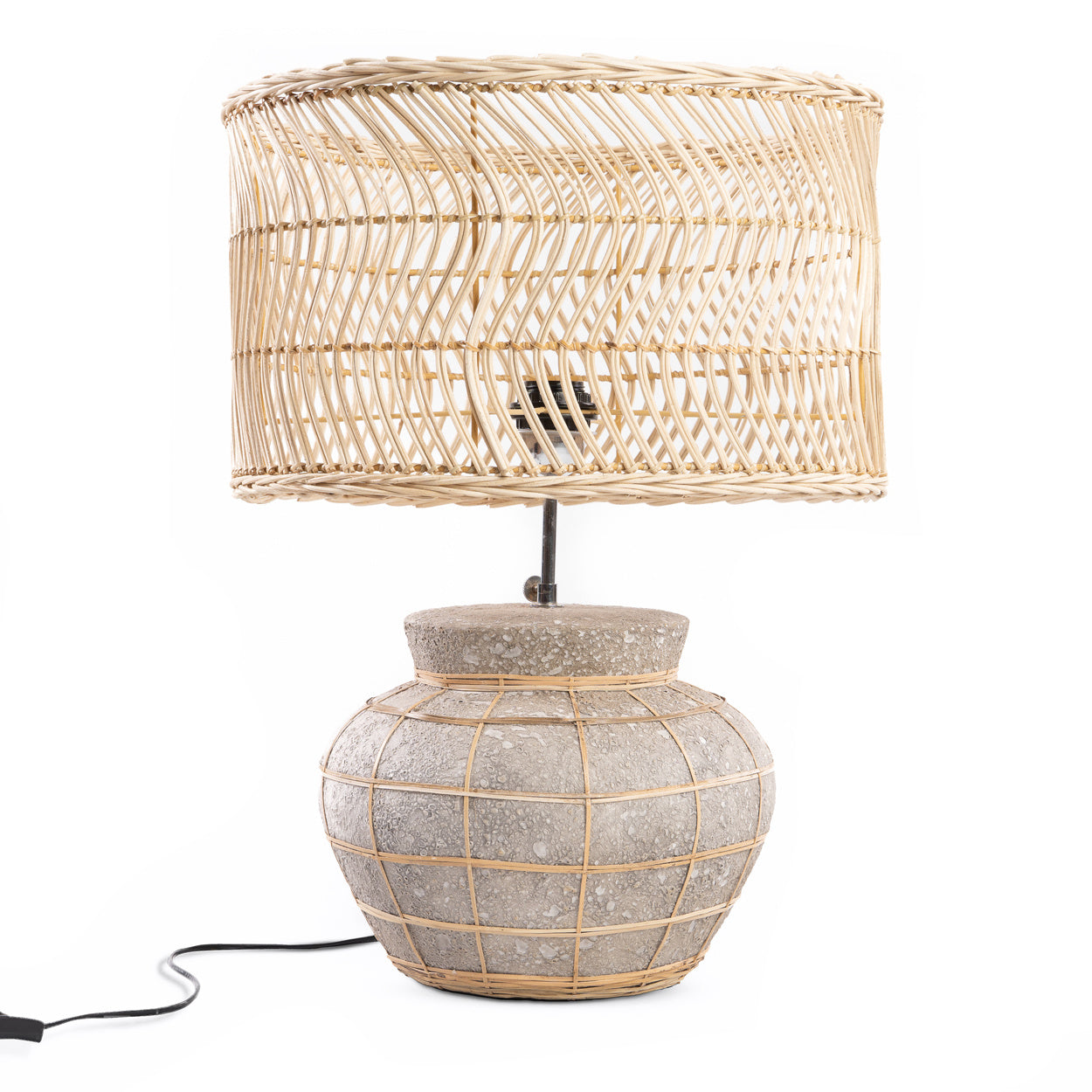 The KYTHIRA Table Lamp - Natural Concrete