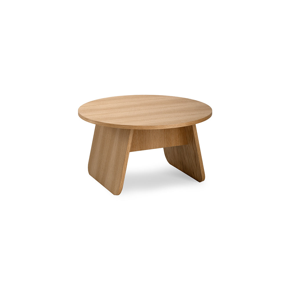 MOMOKO Round Side Table 71 Oiled Oak Veneer