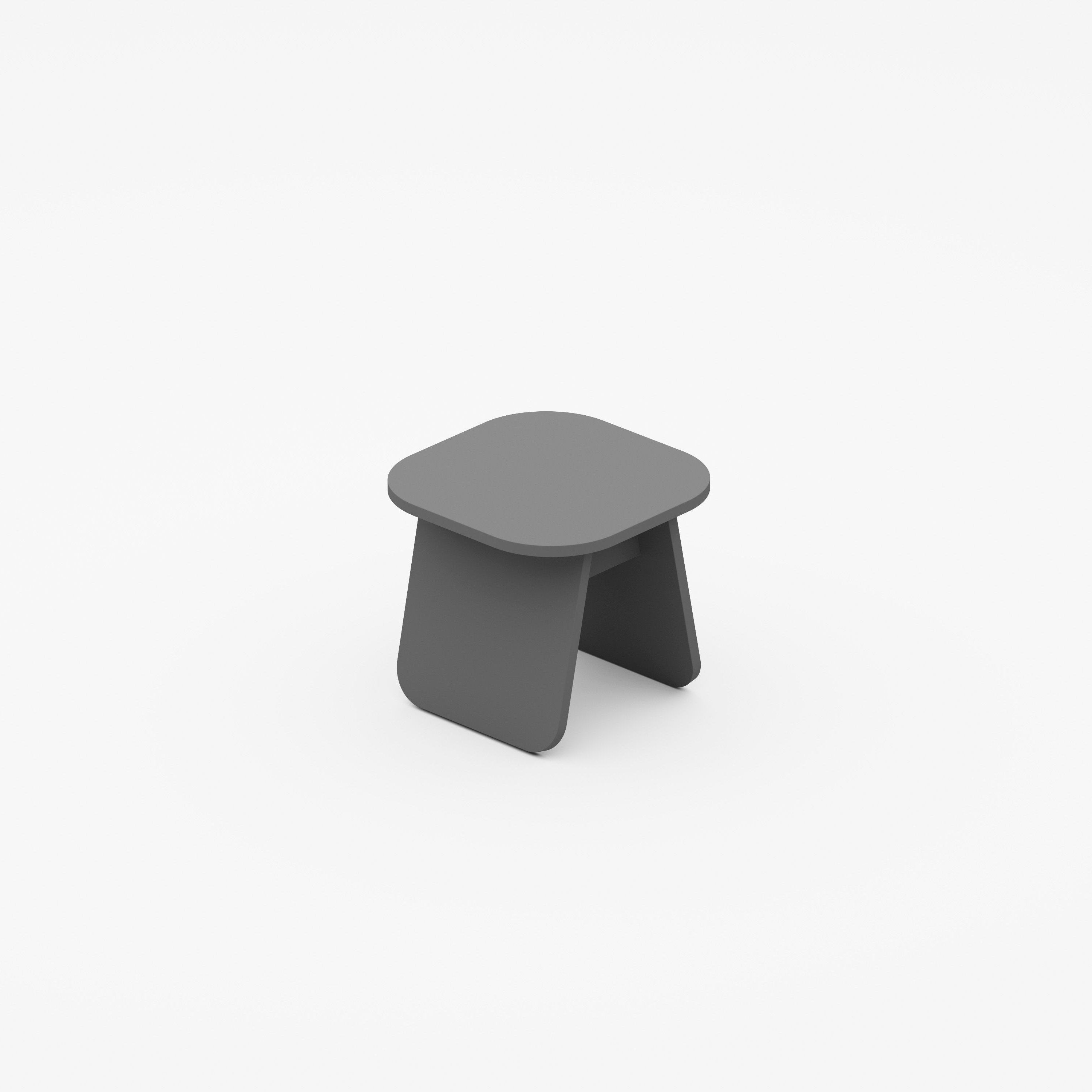 MOMOKO Square Side Table 40 Anthracite Melamine