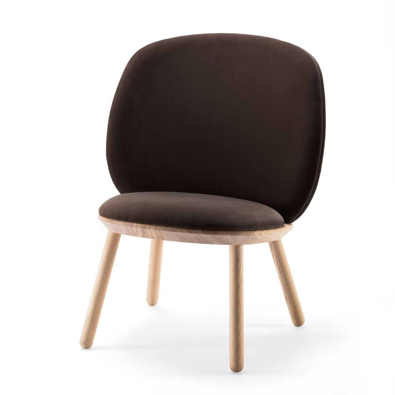 NAIVE Low Chair Brown